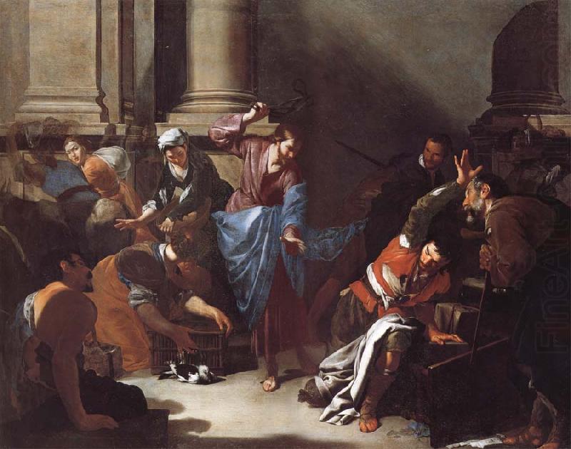 Christ Driving the Traders from the Temple, Bernardo Cavallino